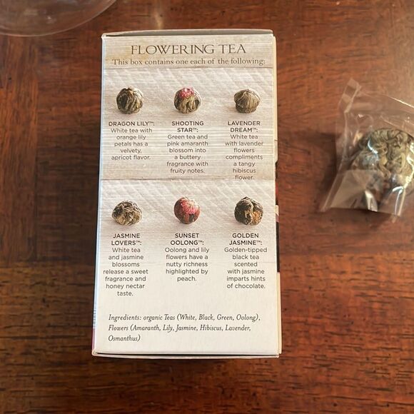 Numi Flowering 16 oz. Glass Clear Teapot with Storage Box Organic - Picture 5 of 15